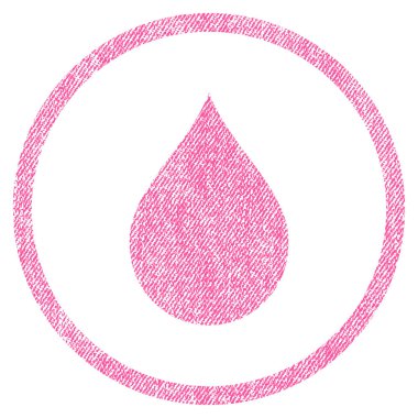 Kumaş dokulu simge damla