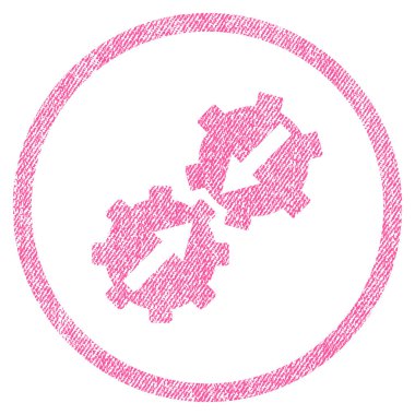 Dişli Tümleştirme kumaş dokulu simgesini