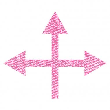 Kavşak yön kumaş dokulu simgesi