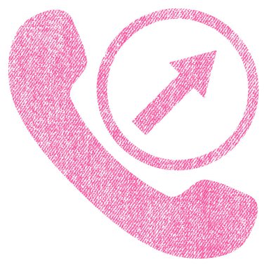 Simge giden çağrı kumaş dokulu