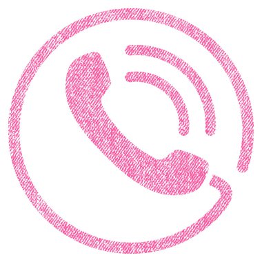 Telefon görüşmesi kumaş dokulu simgesi