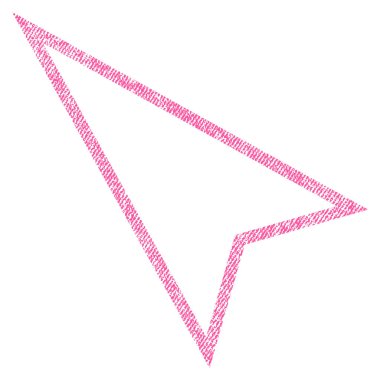 İşaretçi sol simgesi kadar kumaş dokulu