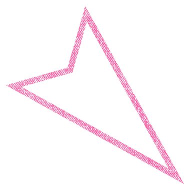 Kumaş aşağıya işaretçi simgesi dokulu