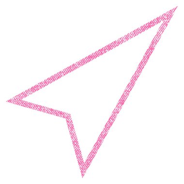 İşaretçiyi doğru yukarı kumaş dokulu simgesi