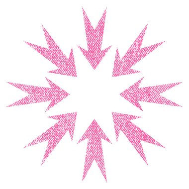 Basınç okları kumaş dokulu simgesi