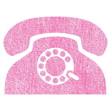 Nabız telefon kumaş dokulu simgesi