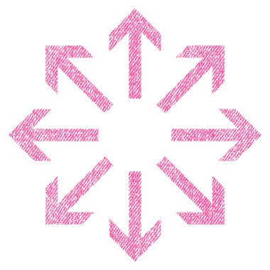 Radyal okları kumaş dokulu simgesi