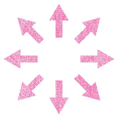 Radyal okları kumaş dokulu simgesi