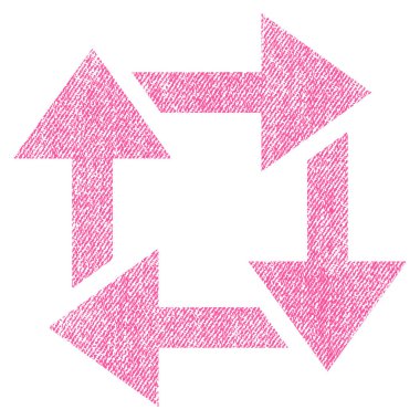 Geri dönüşüm kumaş dokulu simgesi