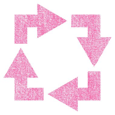 Geri dönüşüm kumaş dokulu simgesi