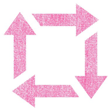 Geri dönüşüm kumaş dokulu simgesi