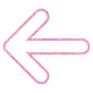 Yuvarlak ok sol kumaş dokulu simgesi