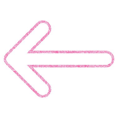 Yuvarlak ok sol kumaş dokulu simgesi