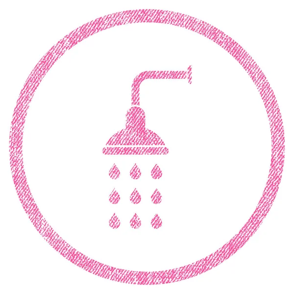 Prysznic tkaniny teksturowane ikona — Wektor stockowy