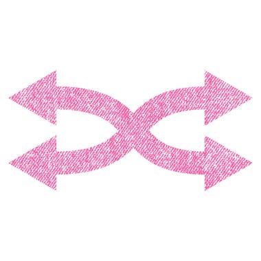 Okları yatay kumaş dokulu simgesi shuffle