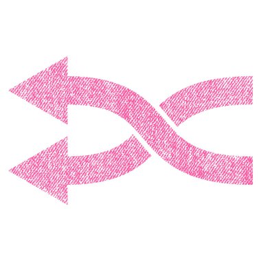 Shuffle oklar sol kumaş dokulu simgesi