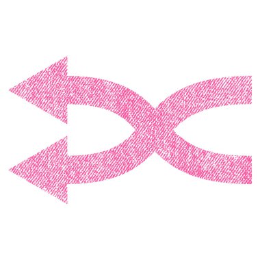 Shuffle oklar sol kumaş dokulu simgesi