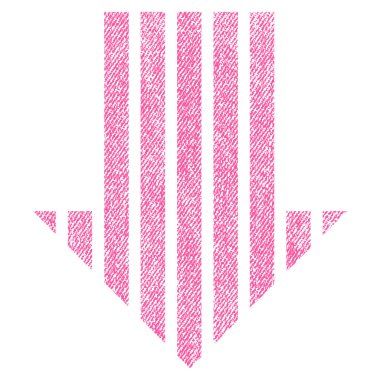 Kumaş dokulu simgesi aşağı ok şerit