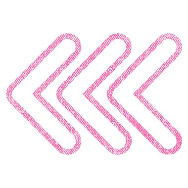 İşaretçi sol kumaş dokulu simgesi üçlü