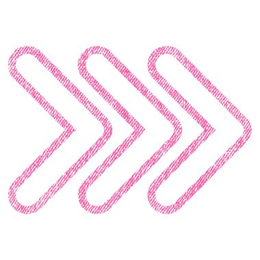 İşaretçi doğru kumaş dokulu simgesi üçlü