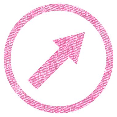 Yukarı yönlü ok kumaş dokulu simgesini sağ