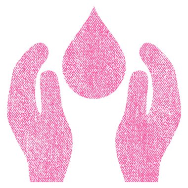 Su bakım kumaş dokulu simgesi