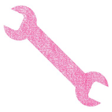 İngiliz anahtarı kumaş dokulu simgesini