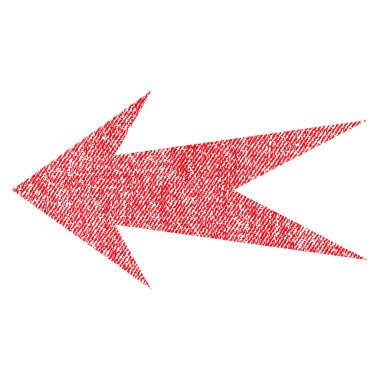 Ok sol kumaş dokulu simgesi