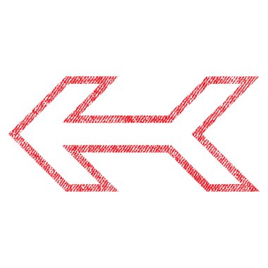 Ok sol kumaş dokulu simgesi