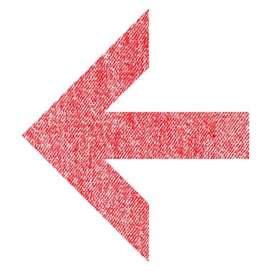 Ok sol kumaş dokulu simgesi