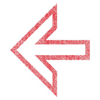 Ok sol kumaş dokulu simgesi