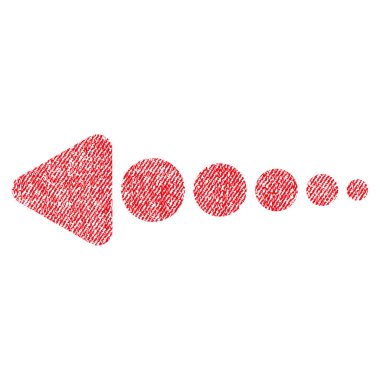 Ok sol kumaş dokulu simgesi