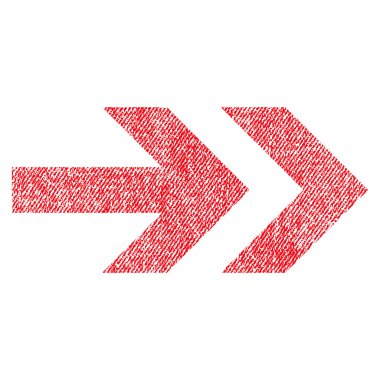 Ok sağ kumaş dokulu simgesi