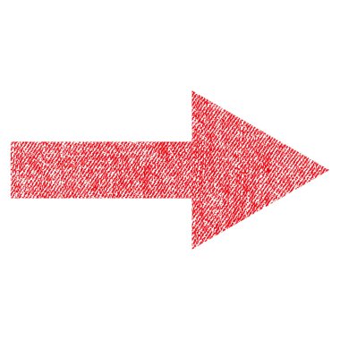 Ok sağ kumaş dokulu simgesi