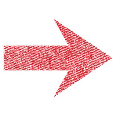 Ok sağ kumaş dokulu simgesi