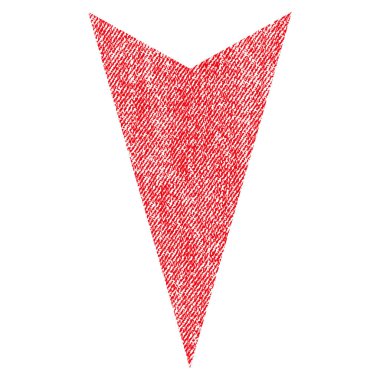 Kumaş dokulu simgesi aşağı ok ucu