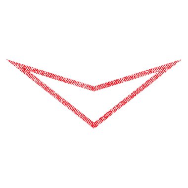 Kumaş dokulu simgesi aşağı ok ucu