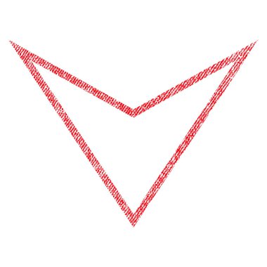 Kumaş dokulu simgesi aşağı ok ucu