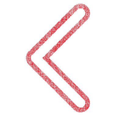 Ok ucu sol kumaş dokulu simgesi