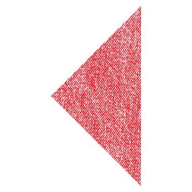 Ok ucu sol kumaş dokulu simgesi