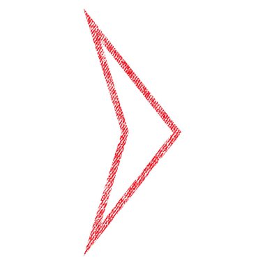 Ok ucu sağ kumaş dokulu simgesi