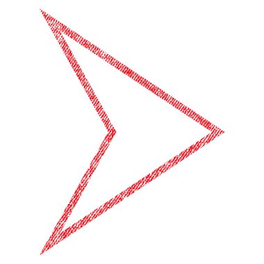 Ok ucu sağ kumaş dokulu simgesi