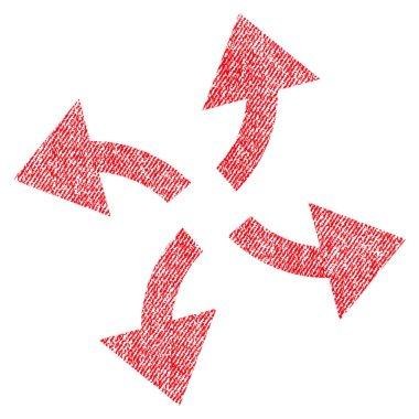 Santrifüj okları kumaş dokulu simgesi