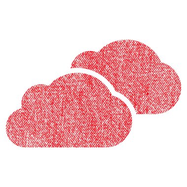 Bulutlar kumaş dokulu simgesi