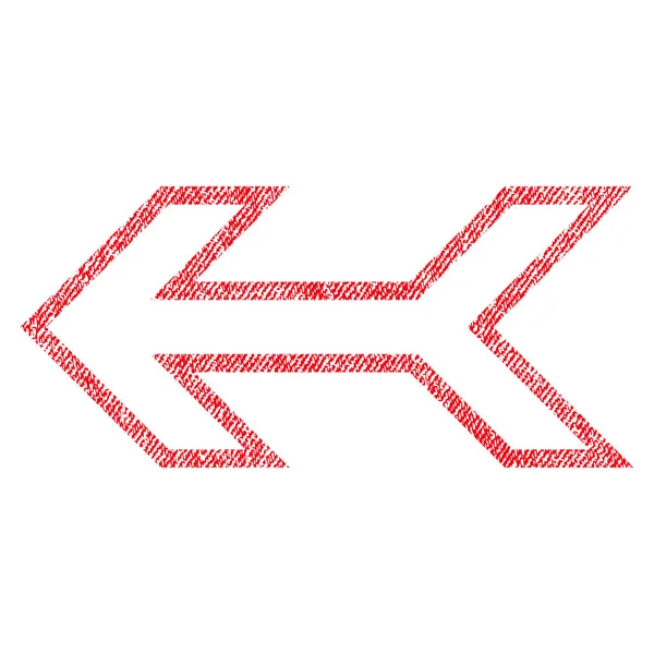 Ok sol kumaş dokulu simgesi