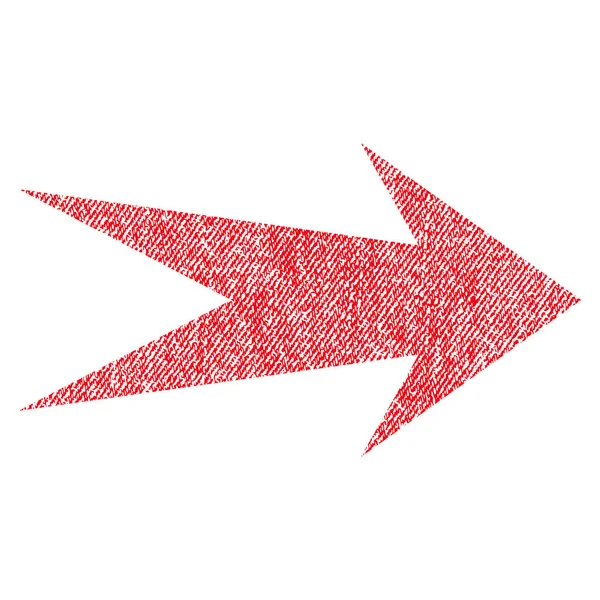 화살표 오른쪽 직물 질감된 아이콘 — 스톡 벡터