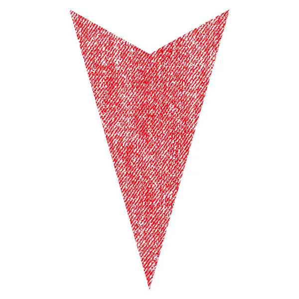 Kumaş dokulu simgesi aşağı ok ucu