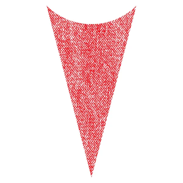 Kumaş dokulu simgesi aşağı ok ucu