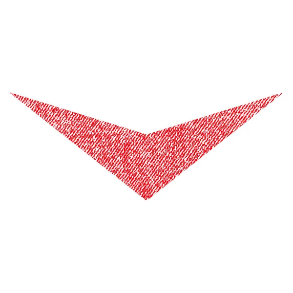 Kumaş dokulu simgesi aşağı ok ucu