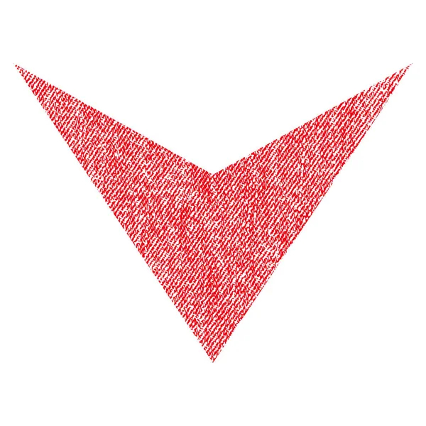 Kumaş dokulu simgesi aşağı ok ucu